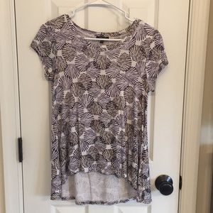 Seashell print short sleeve shirt 3/$10